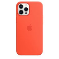 Apple silikónový obal pre iPhone 12 Pro Max – svietivo oranžový s MagSafe – Obrázok 4