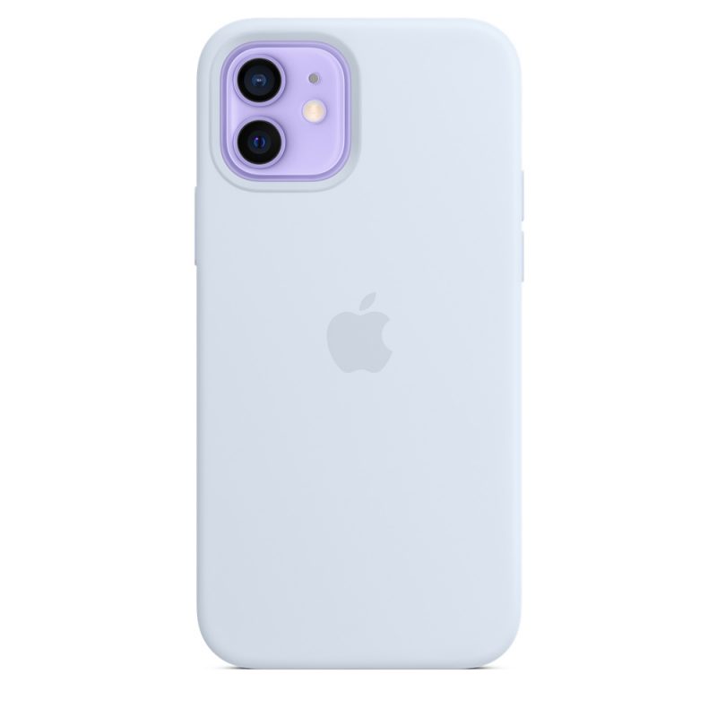 Apple silikónový obal pre iPhone 12/12 Pro – nebesky modrý s MagSafe 2