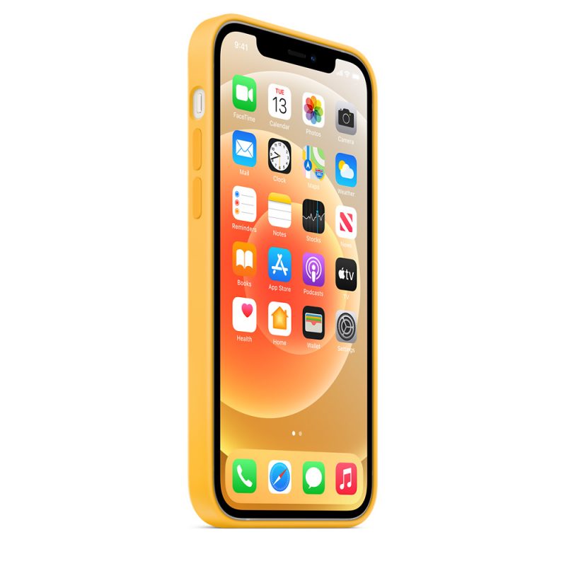 Apple silikónový obal pre iPhone 12 mini – slnečnicový s MagSafe 3