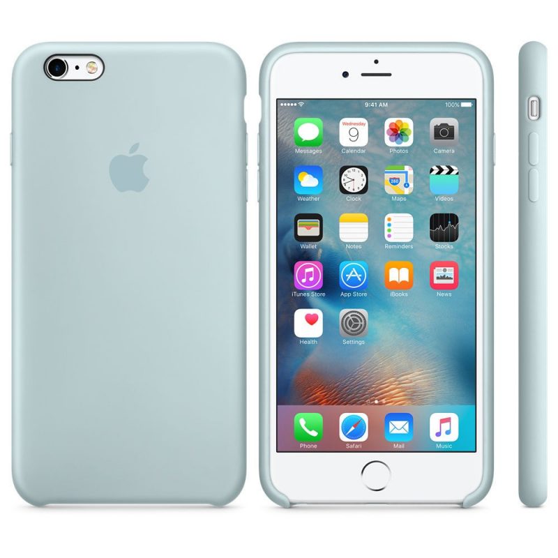 Apple silikónový obal pre iPhone 6 / 6S – tyrkysový 2