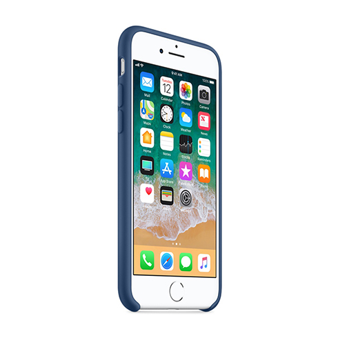 Apple silikónový obal pre iPhone 7 / 8 – kobaltovo modrý 2