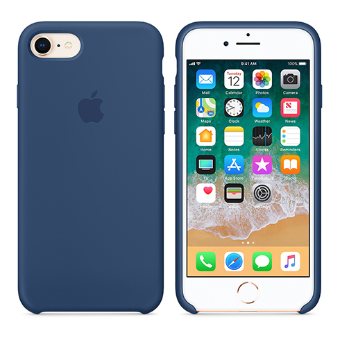 Apple silikónový obal pre iPhone 7 / 8 – kobaltovo modrý 3