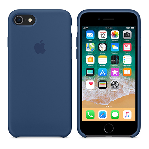 Apple silikónový obal pre iPhone SE 2020 – kobaltovo modrý 4