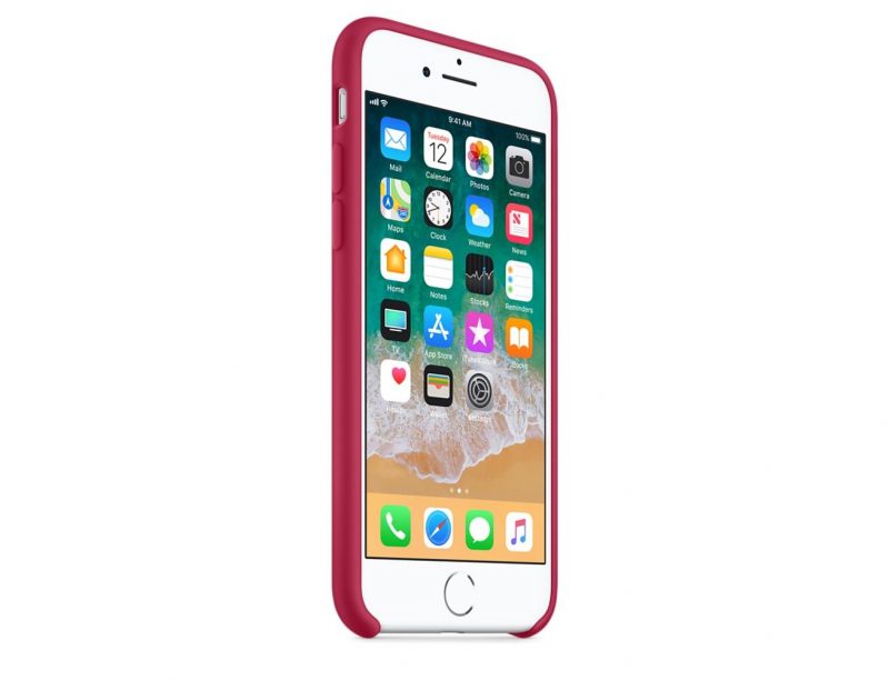 Apple silikónový obal pre iPhone SE 2020 - ružovo červený 2