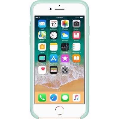 Apple silikónový obal pre iPhone 7 / 8 – námornícky zelený 3