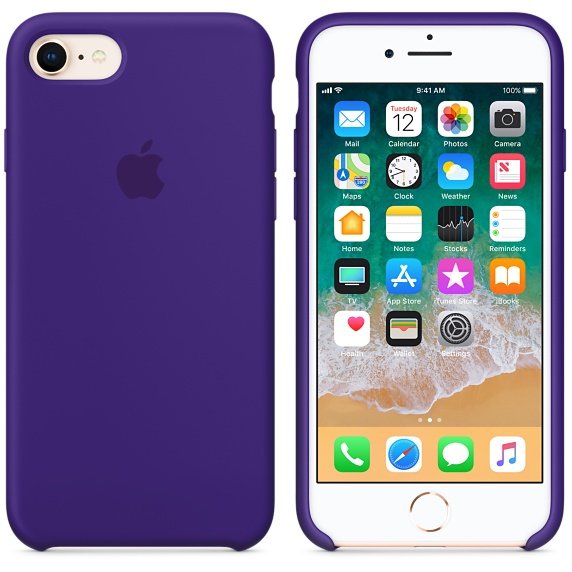 Apple silikónový obal pre iPhone 7 / 8 – fialový 4