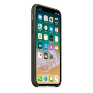 Apple silikónový obal pre iPhone X / XS - tmavo olivový – Obrázok 2