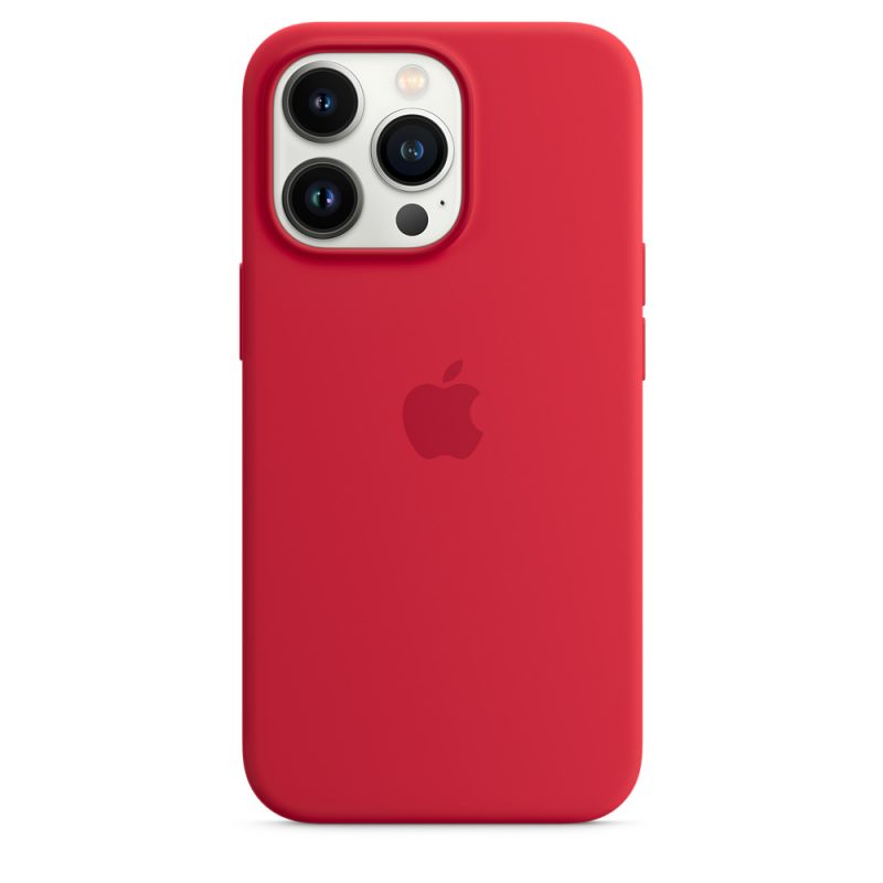 Apple silikónový obal pre iPhone 13 Pro – červený s MagSafe 1