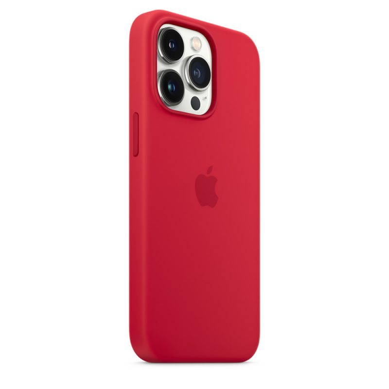 Apple silikónový obal pre iPhone 13 Pro – červený s MagSafe 3