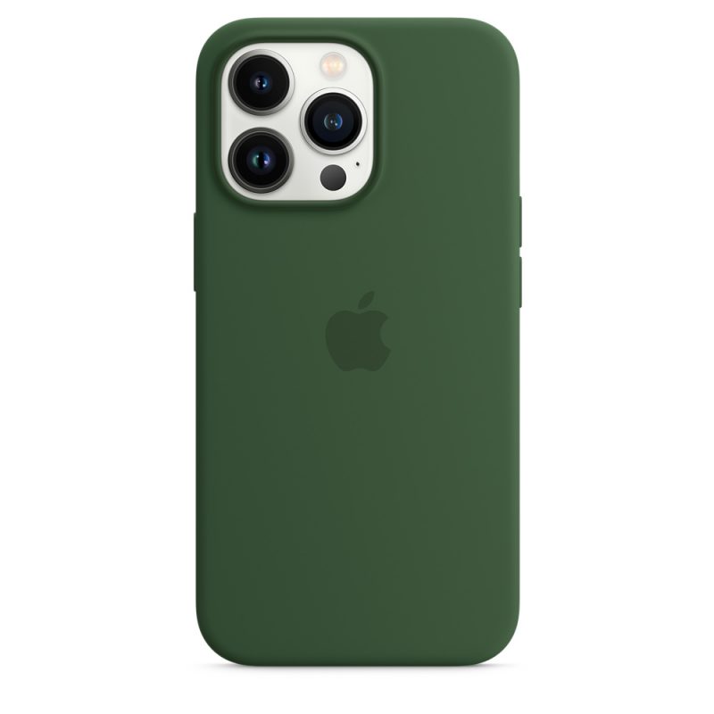 Apple silikónový obal pre iPhone 13 Pro – ďatelinovo zelený s MagSafe 1