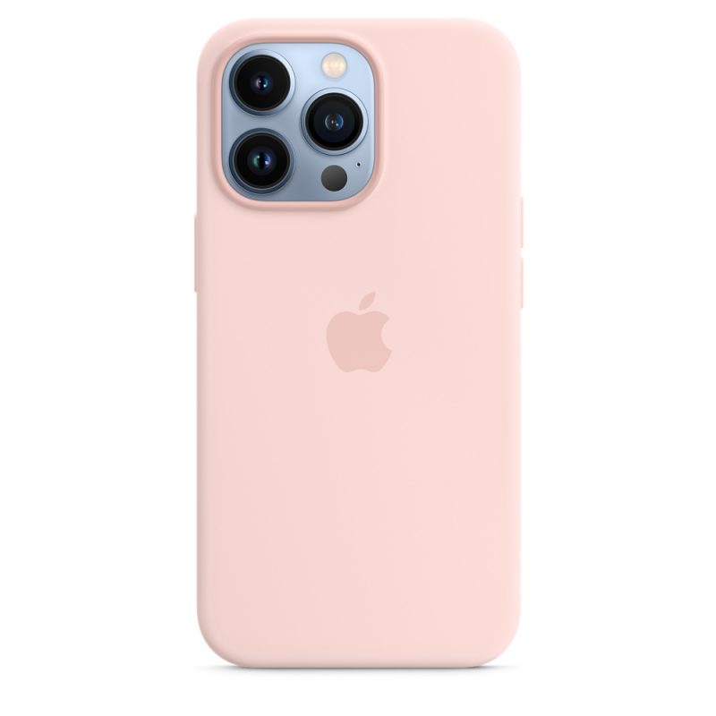 Apple silikónový obal pre iPhone 13 Pro – kriedovo ružový s MagSafe 4