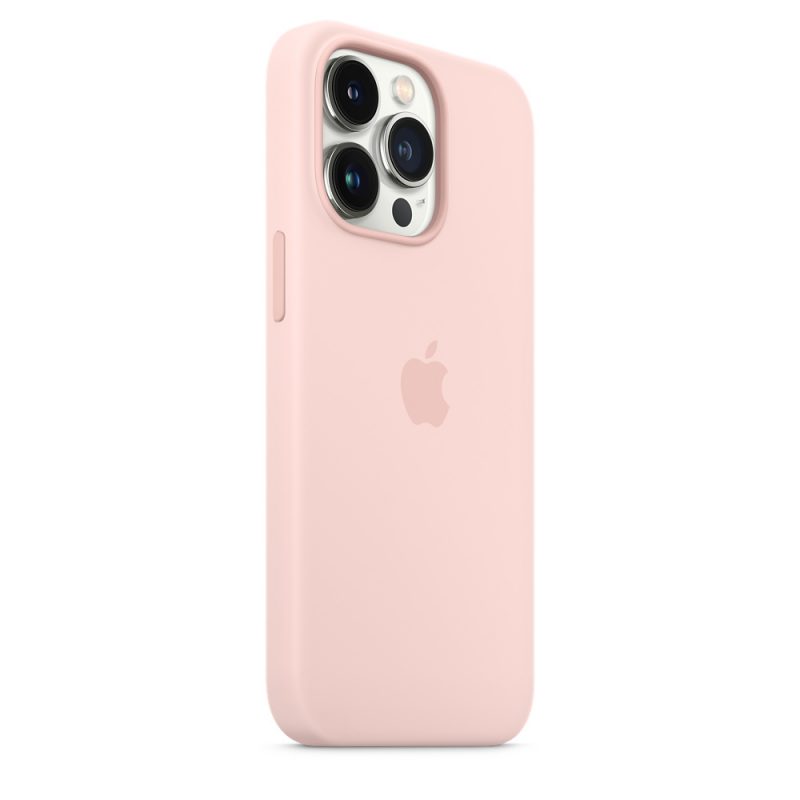 Apple silikónový obal pre iPhone 13 Pro – kriedovo ružový s MagSafe 3
