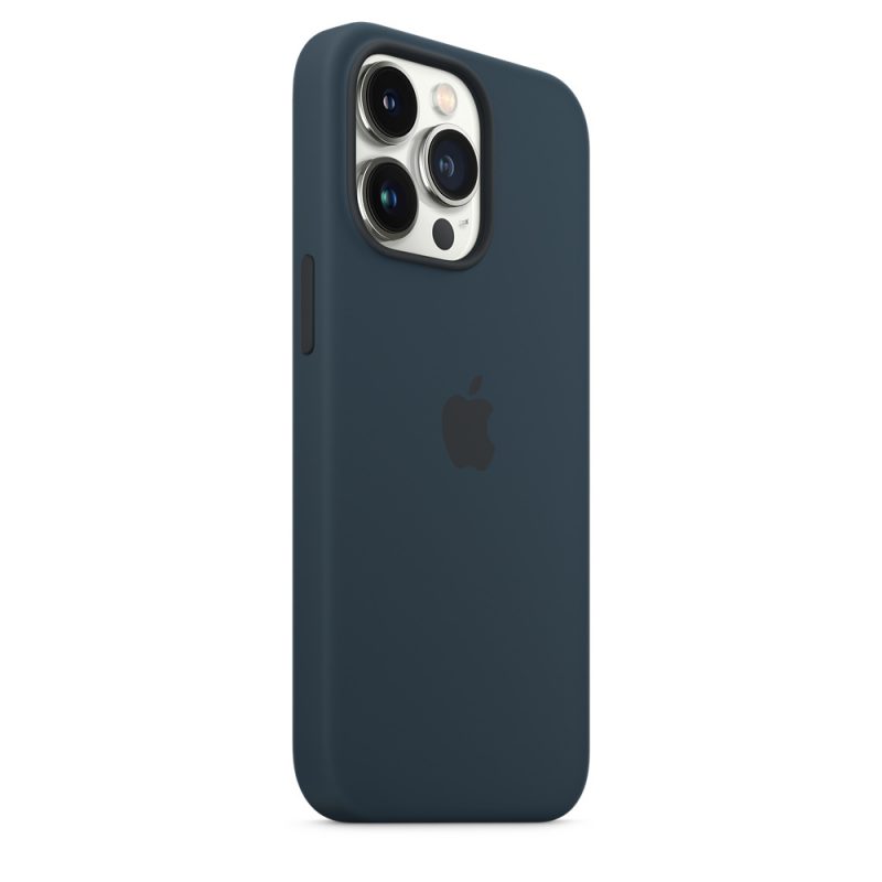 Apple silikónový obal pre iPhone 13 Pro – tmavomodrý s MagSafe 3