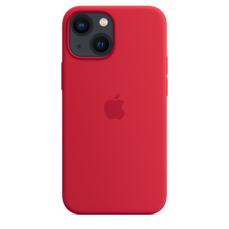 Apple silikónový obal pre iPhone 13 mini – červený s MagSafe 3