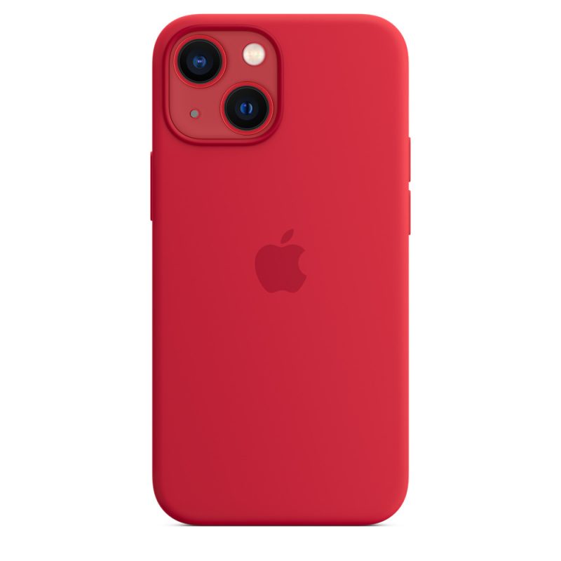 Apple silikónový obal pre iPhone 13 mini – červený s MagSafe 4