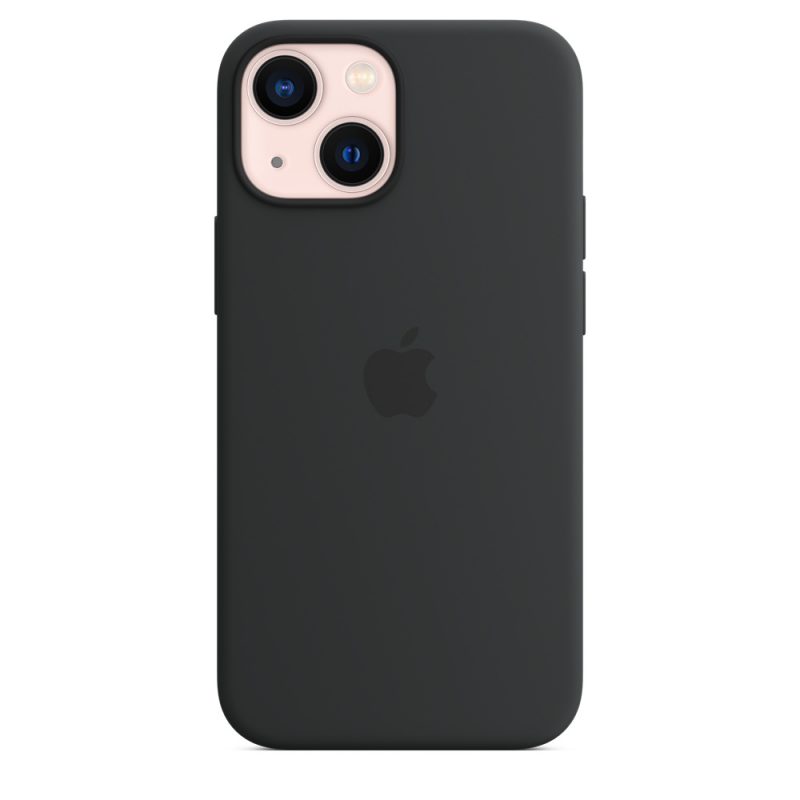 Apple silikónový obal pre iPhone 13 – čierny s MagSafe 3