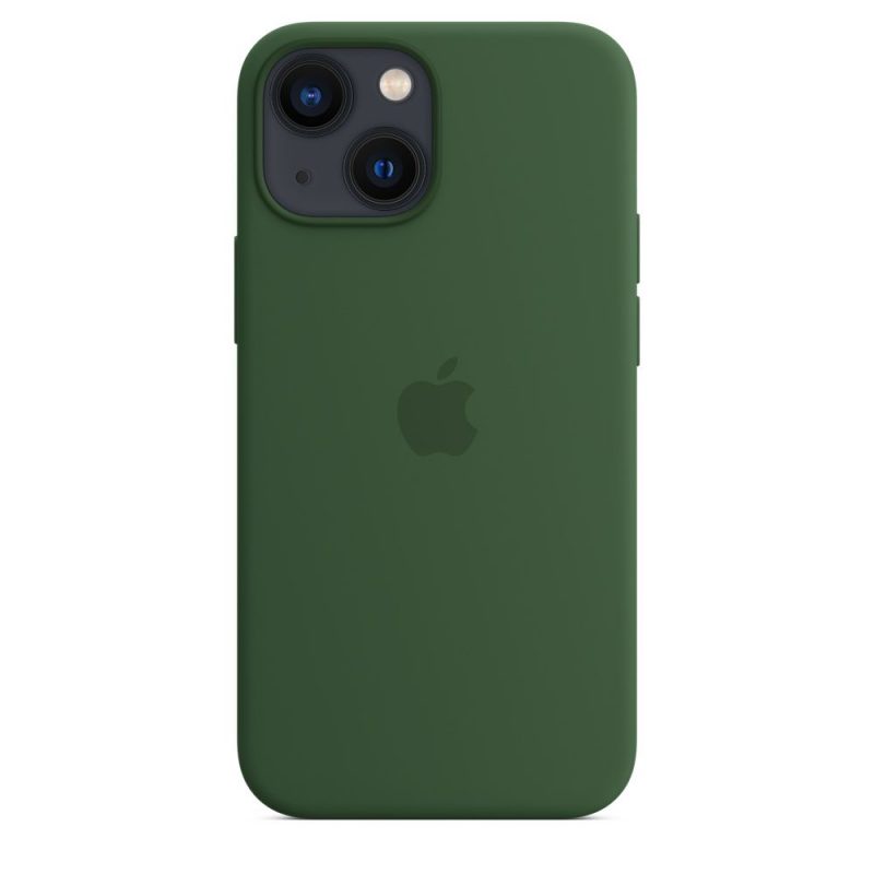 Apple silikónový obal pre iPhone 13 mini – ďatelinovo zelený s MagSafe 3