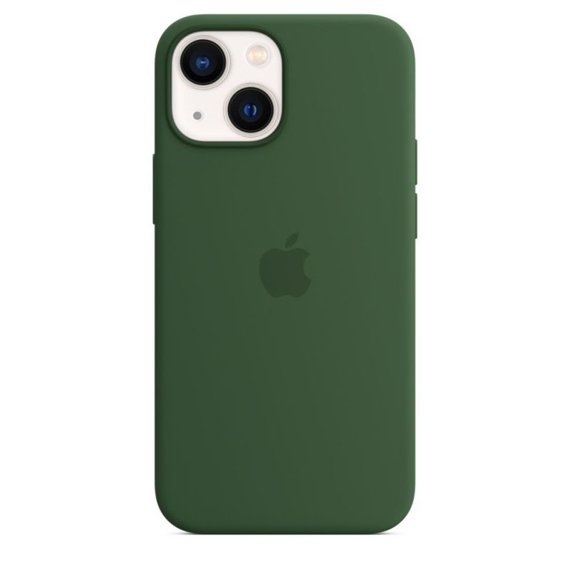 Apple silikónový obal pre iPhone 13 mini – ďatelinovo zelený s MagSafe 1