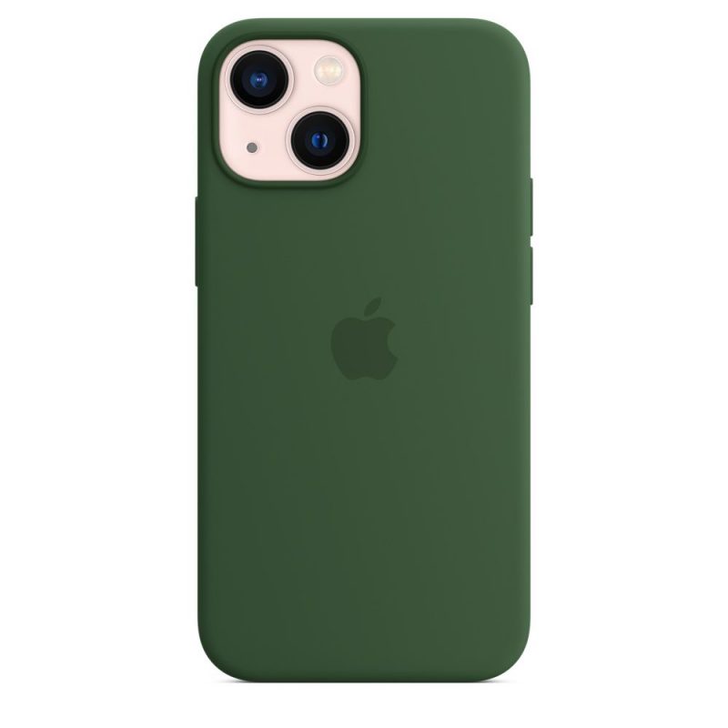 Apple silikónový obal pre iPhone 13 mini – ďatelinovo zelený s MagSafe 5