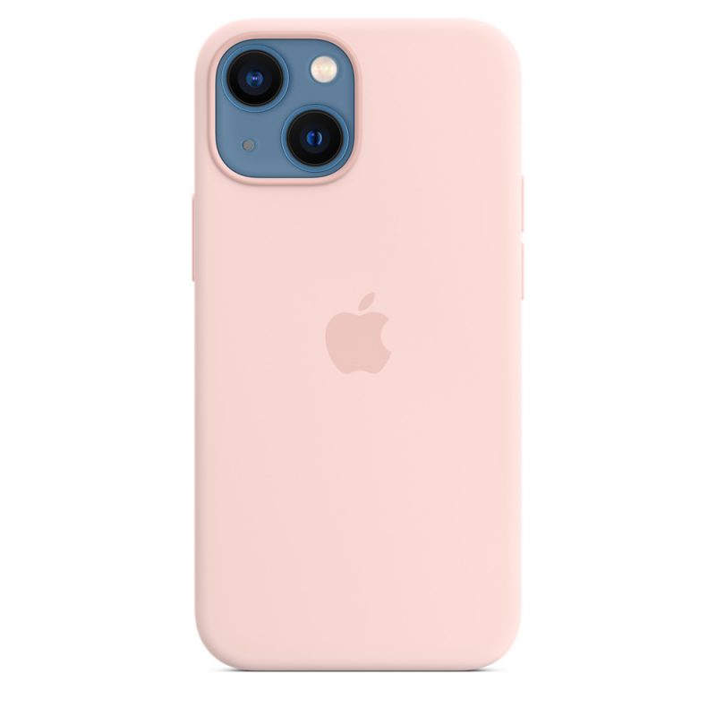 Apple silikónový obal pre iPhone 13 mini – kriedovo ružový s MagSafe 2
