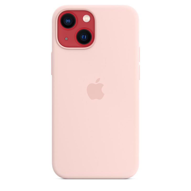 Apple silikónový obal pre iPhone 13 mini – kriedovo ružový s MagSafe 4