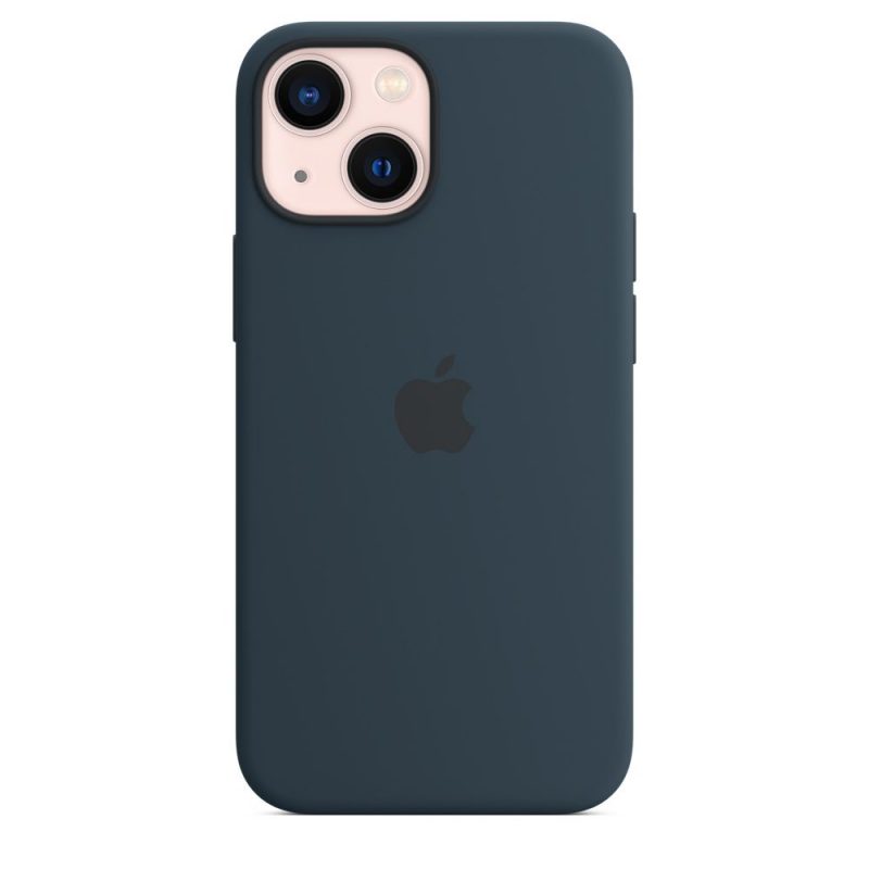 Apple silikónový obal pre iPhone 13 mini – tmavomodrý s MagSafe 5
