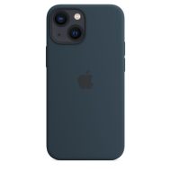 Apple silikónový obal pre iPhone 13 mini – tmavomodrý s MagSafe – Obrázok 3