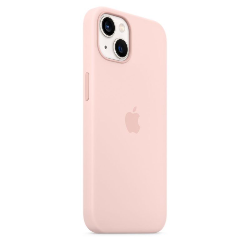 Apple silikónový obal pre iPhone 13 – kriedovo ružový s MagSafe 3