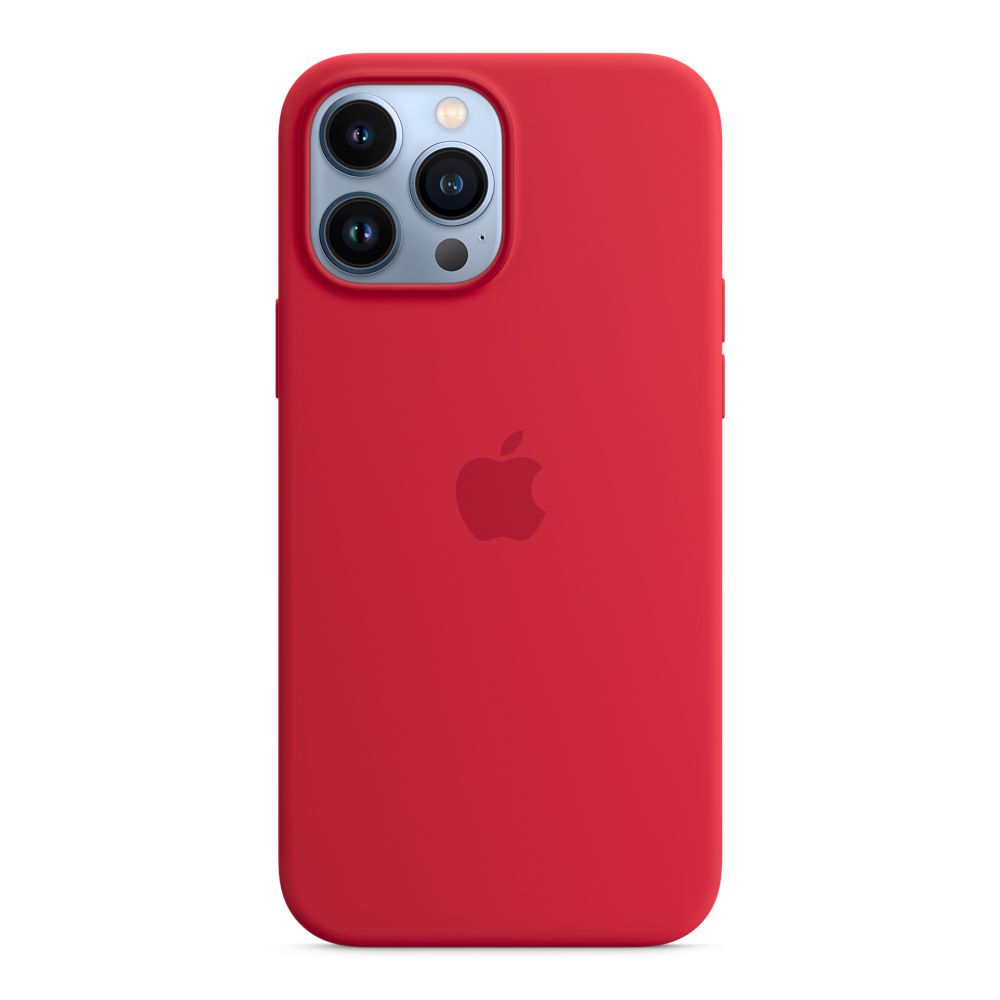 Apple silikónový obal pre iPhone 13 Pro Max – červený s MagSafe 3