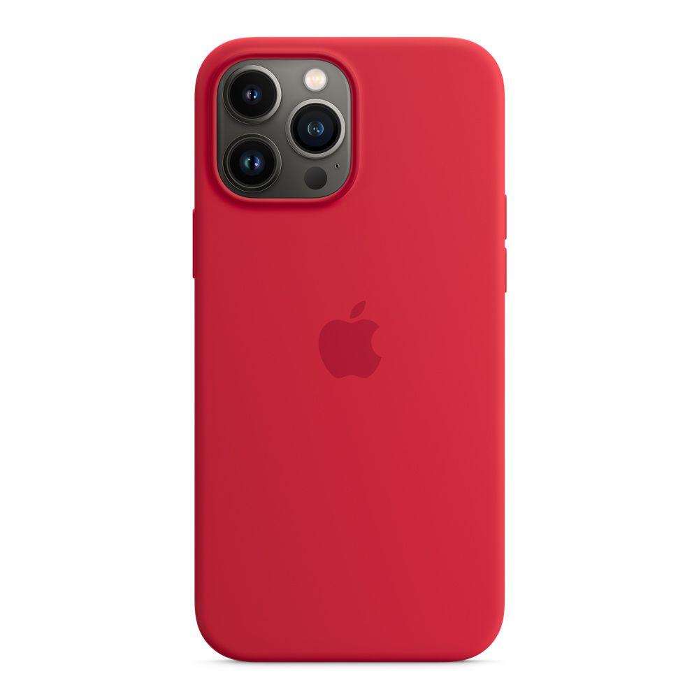 Apple silikónový obal pre iPhone 13 Pro Max – červený s MagSafe 2