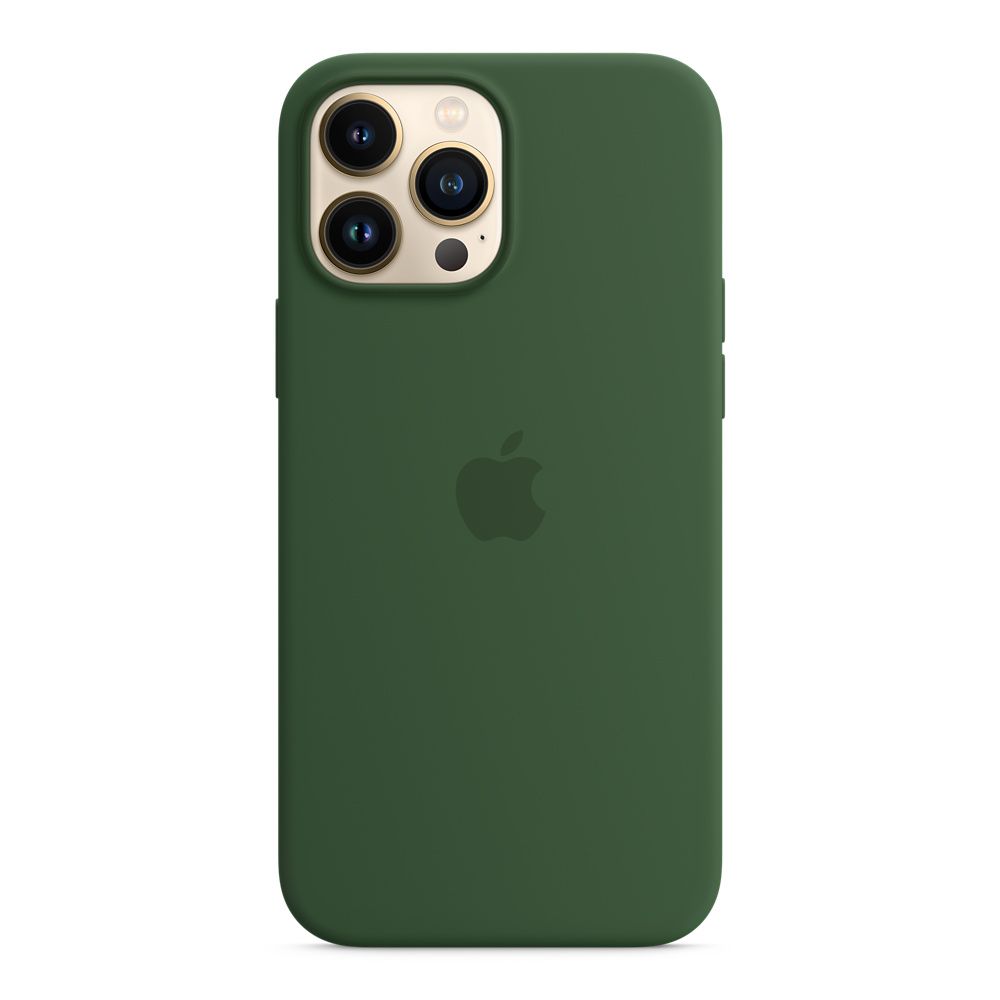 Apple silikónový obal pre iPhone 13 Pro Max – ďatelinovo zelený s MagSafe 1