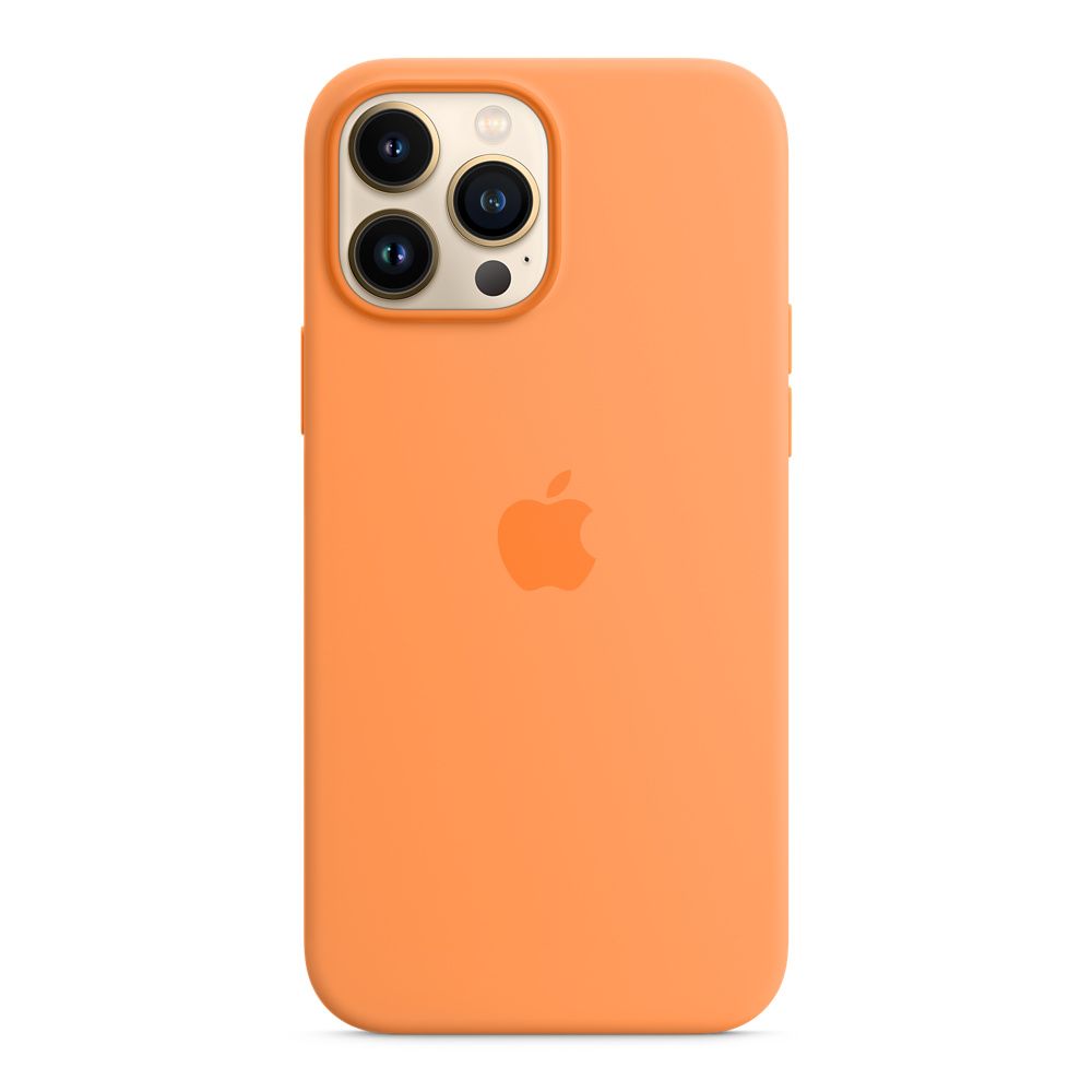 Apple silikónový obal pre iPhone 13 Pro Max – nechtíkovo oranžový s MagSafe 1