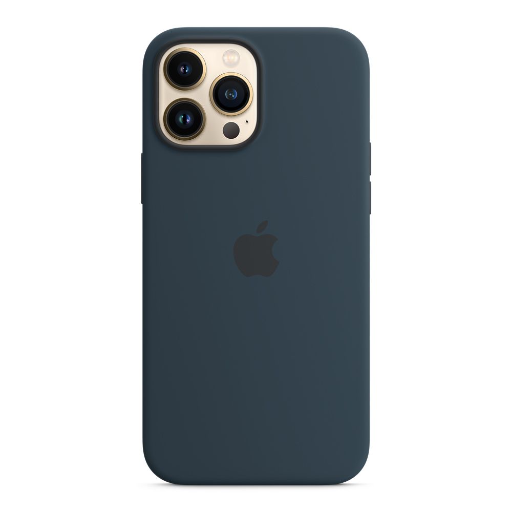 Apple silikónový obal pre iPhone 13 Pro Max – tmavomodrý s MagSafe 1