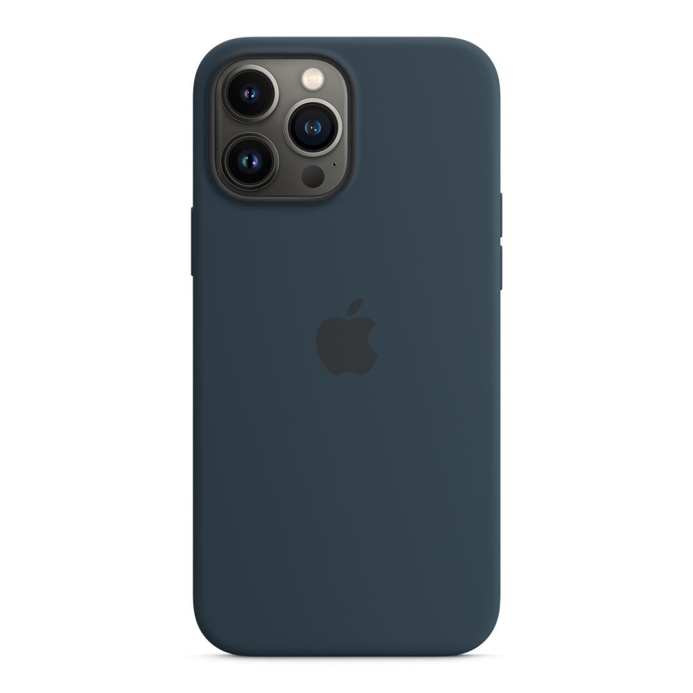 Apple silikónový obal pre iPhone 13 Pro Max – tmavomodrý s MagSafe 4