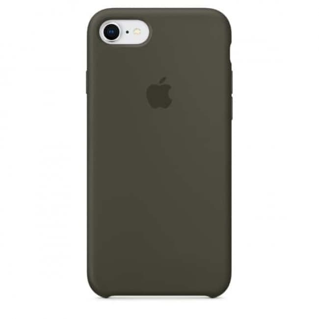 Apple silikónový obal pre iPhone SE 2020 - tmavo olivový 1