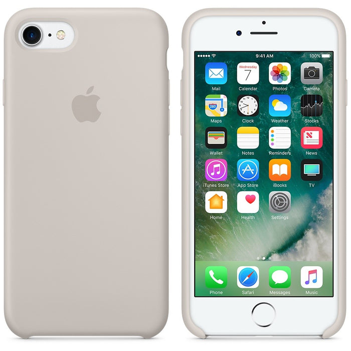 Apple silikónový obal pre iPhone SE 2020 - svetlo hnedý 2