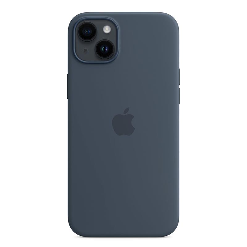 Apple silikónový obal pre iPhone 14 Plus – búrkovo modrý s MagSafe 5