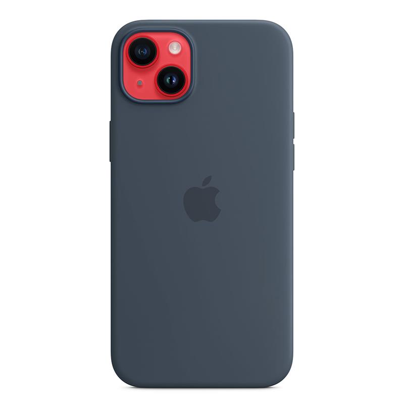 Apple silikónový obal pre iPhone 14 Plus – búrkovo modrý s MagSafe 4