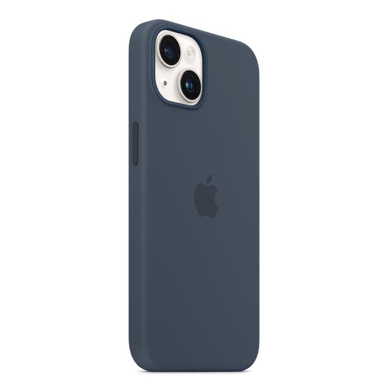 Apple silikónový obal pre iPhone 14 Plus – búrkovo modrý s MagSafe 3