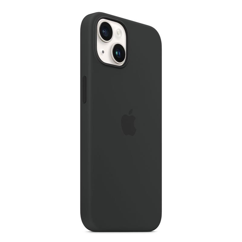 Apple silikónový obal pre iPhone 14 Plus – čierny s MagSafe 3