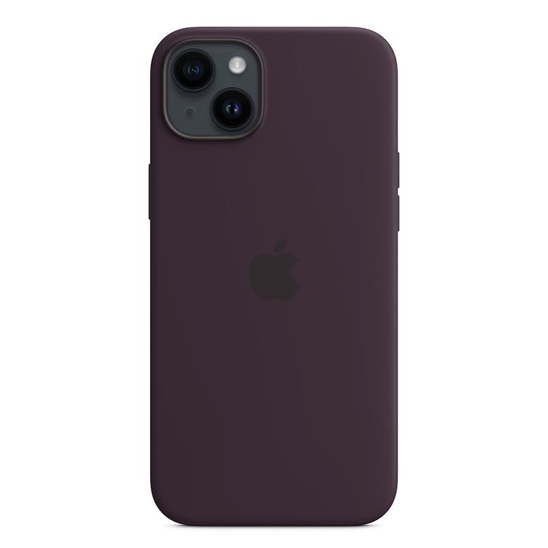 Apple silikónový obal pre iPhone 14 – fialový s MagSafe 4