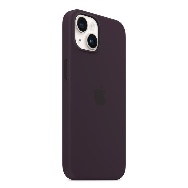 Apple silikónový obal pre iPhone 14 – fialový s MagSafe 3