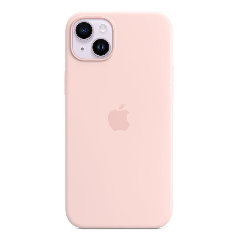 Apple silikónový obal pre iPhone 14 Plus – kriedovo ružový s MagSafe 5