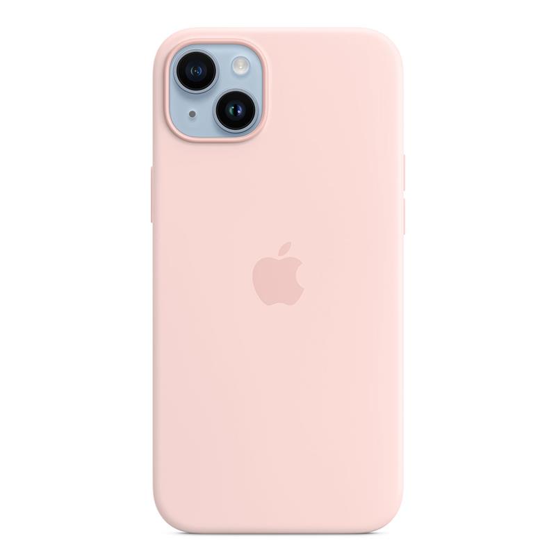 Apple silikónový obal pre iPhone 14 Plus – kriedovo ružový s MagSafe 1
