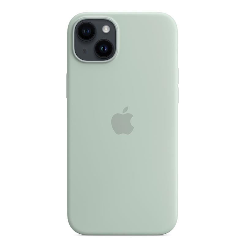 Apple silikónový obal pre iPhone 14 Plus – zelený s MagSafe 6