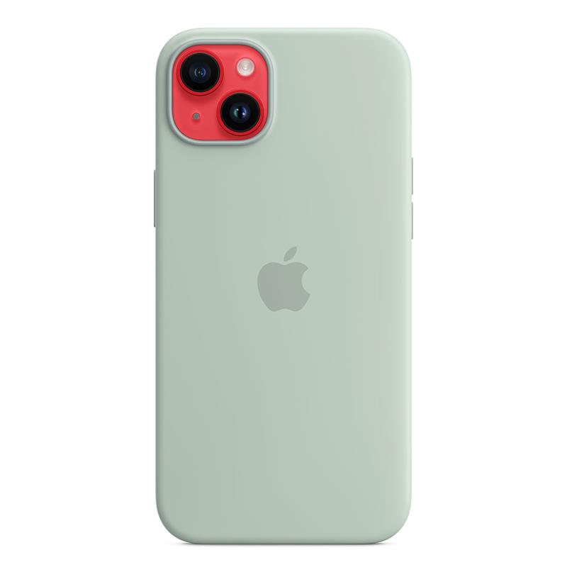 Apple silikónový obal pre iPhone 14 Plus – zelený s MagSafe 5