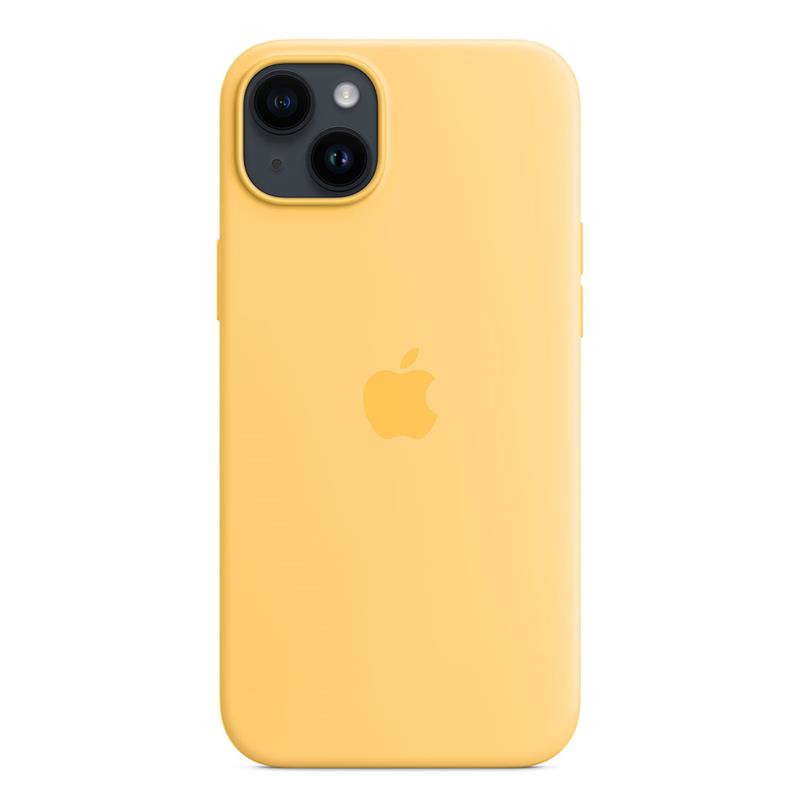 Apple silikónový obal pre iPhone 14 Plus – žltý s MagSafe 4
