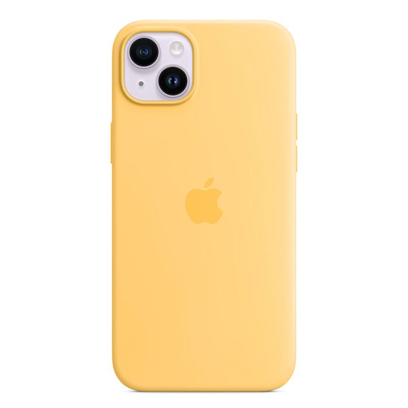 Apple silikónový obal pre iPhone 14 – žltý s MagSafe 6