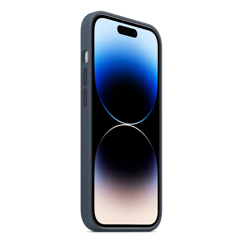 Apple silikónový obal pre iPhone 14 Pro – búrkovo modrý s MagSafe 2