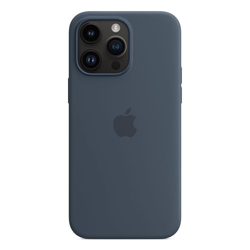 Apple silikónový obal pre iPhone 14 Pro Max – búrkovo modrý s MagSafe 4